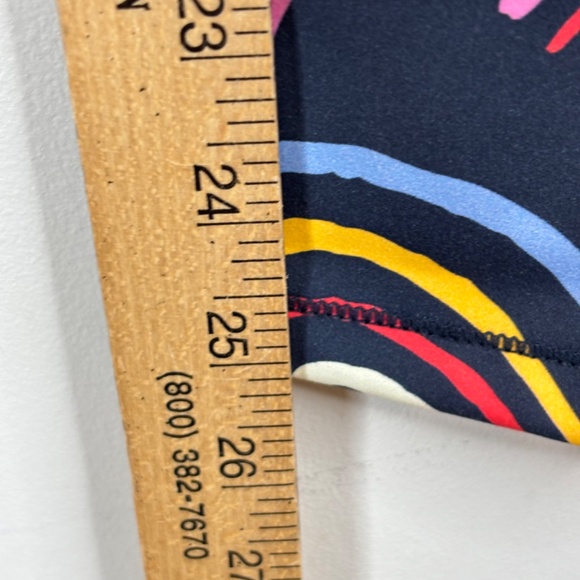 NWT Quince Girls Rainbow Leggings 12 Ultra-Form Active Pockets High Rise Dance - Picture 7 of 10